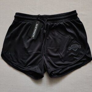 Alphalete Women's Mesh Training Shorts - Black - Size M - Athletic Gym Wear